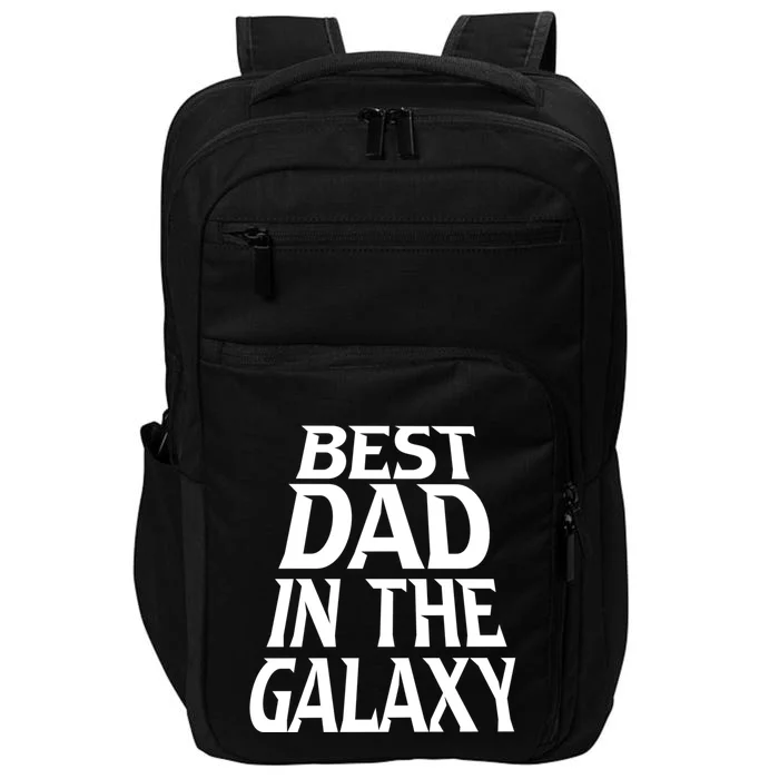 Best Dad In The Galaxy Daddy Cool Parent Retro Father Old Gift Impact Tech Backpack