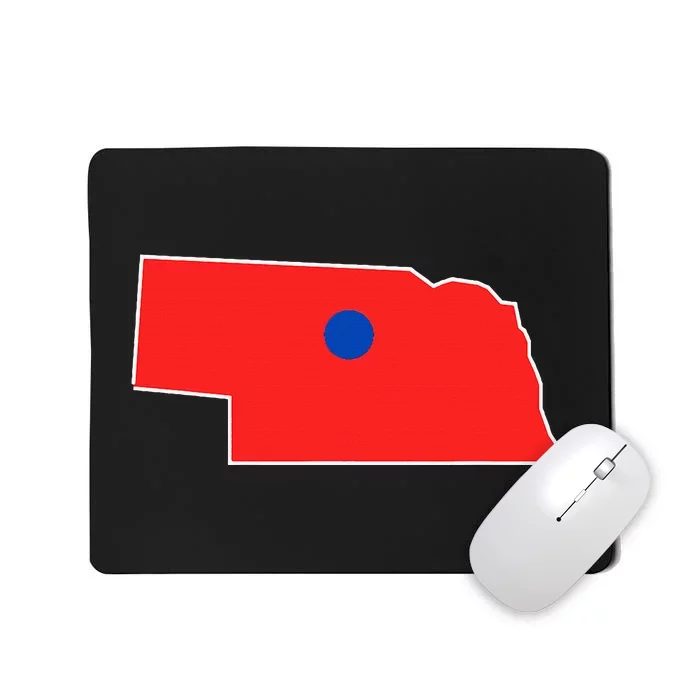 Blue Dot In A Red State Nebraska Vote Kamala Harris Waltz Mousepad