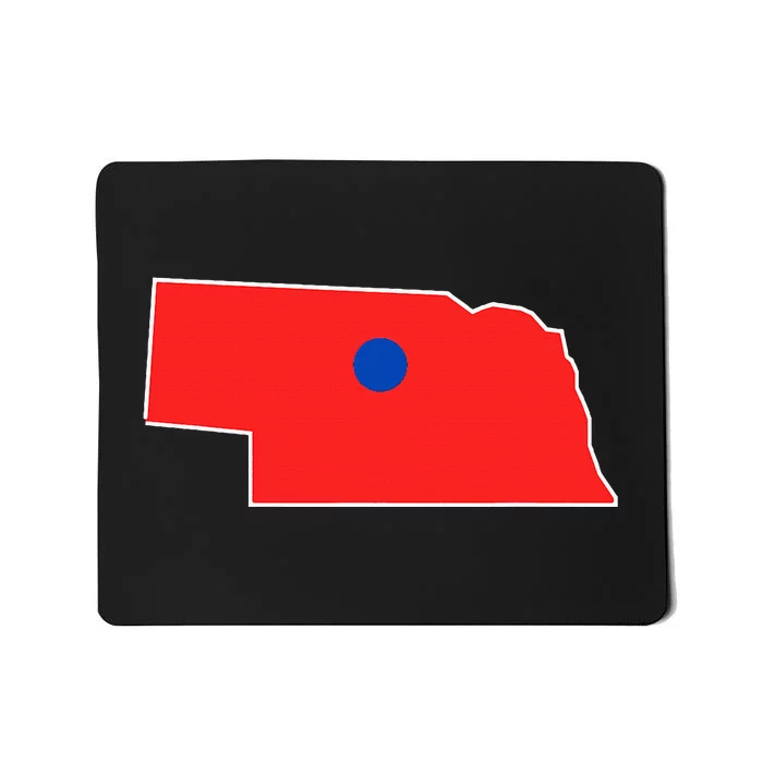 Blue Dot In A Red State Nebraska Vote Kamala Harris Waltz Mousepad