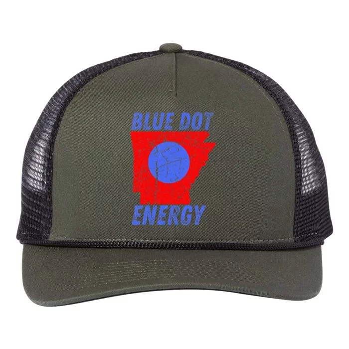 Blue Dot In A Red State Nebraska Vote Kamala Retro Rope Trucker Hat Cap