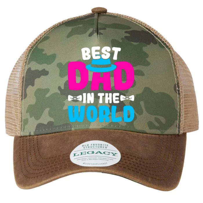 Best Dad In The World Fathers Day Gift Legacy Tie Dye Trucker Hat