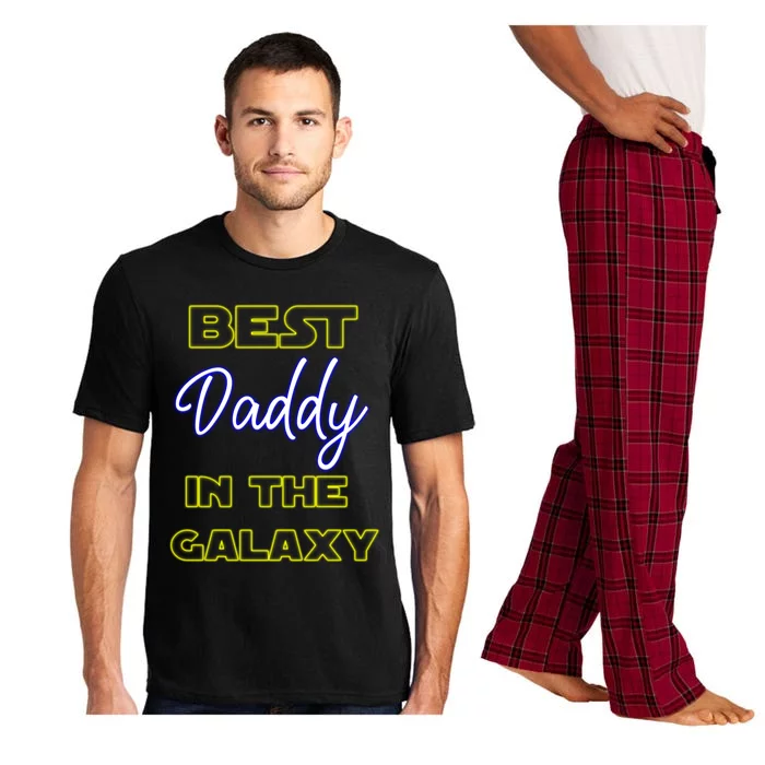 Best Daddy In The Galaxy Fathers Day Pa Pop American Dad Gift Pajama Set