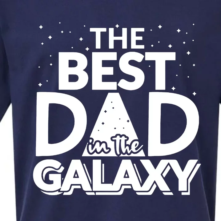 Best Dad In The Galaxy Sueded Cloud Jersey T-Shirt