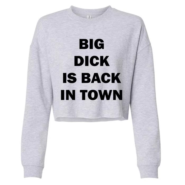 Big Dick Is Back In Town Cropped Pullover Crew