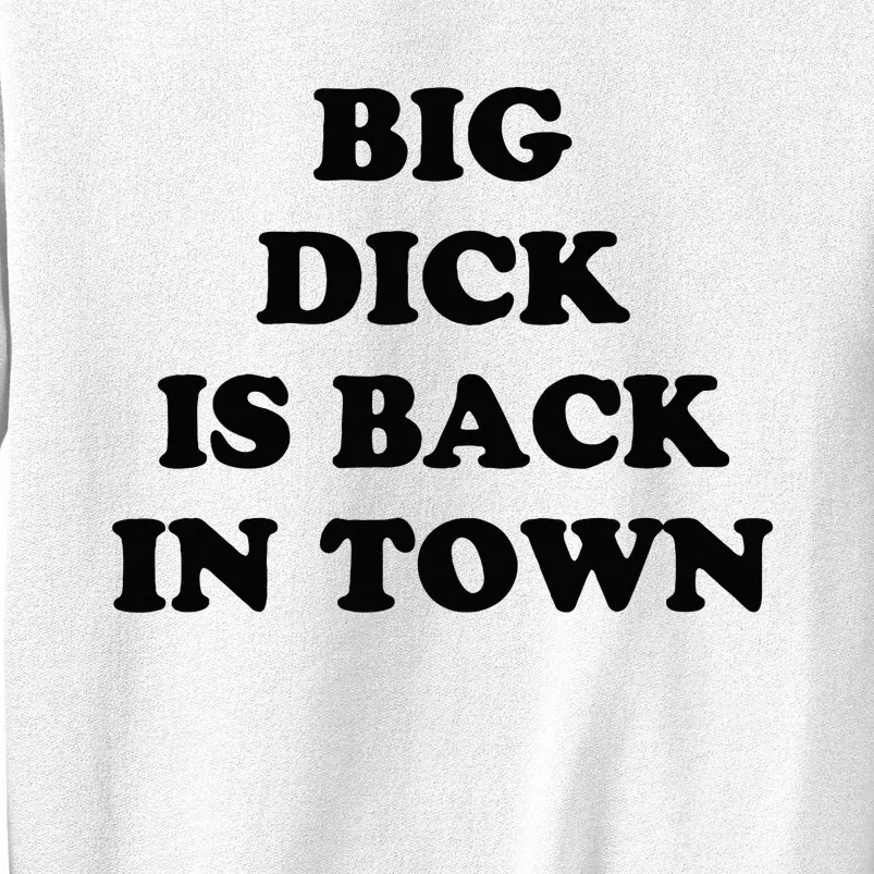 Big Dick Is Back In Town Funny Sweatshirt