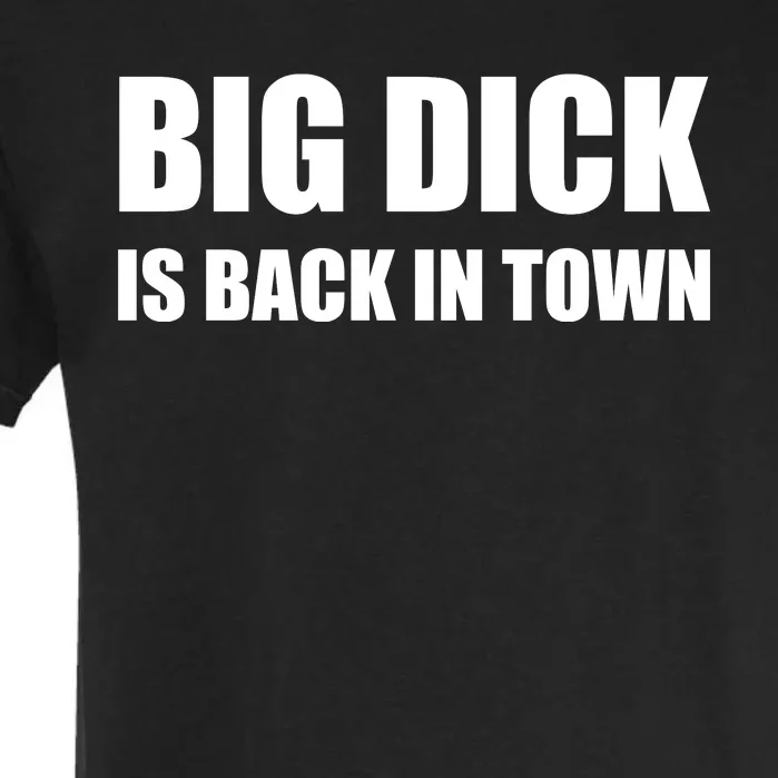 Big Dick Is Back In Town | Funny Adult Sayings Garment-Dyed Heavyweight T-Shirt