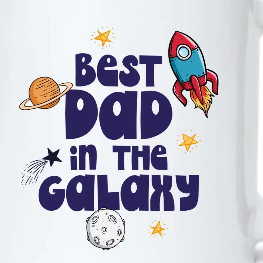 Best Dad In The Galaxy Gift Black Color Changing Mug