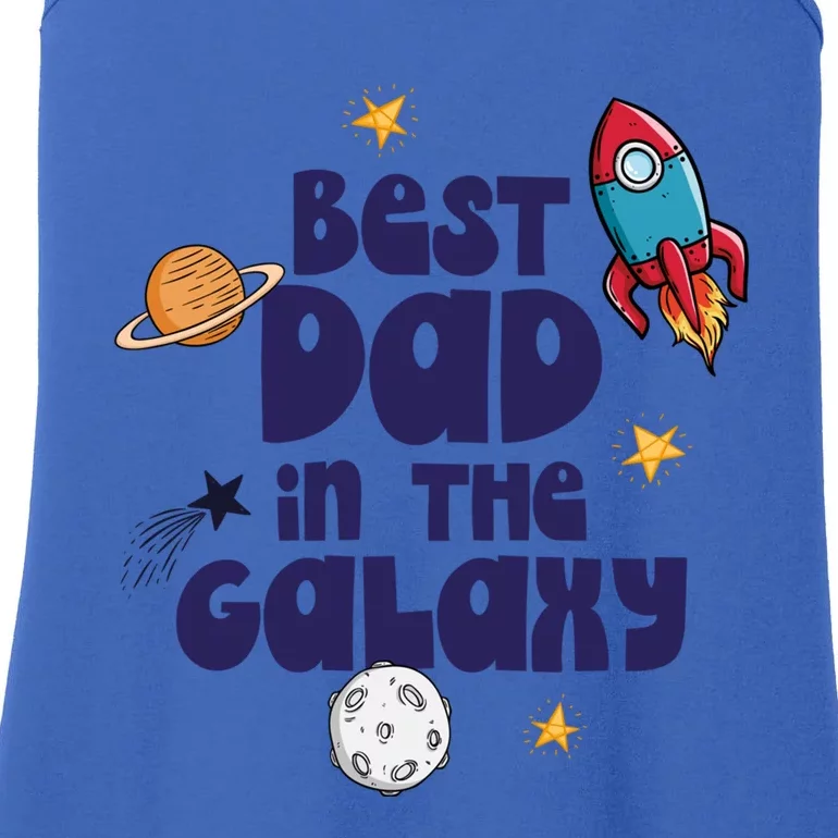 Best Dad In The Galaxy Gift Ladies Essential Tank