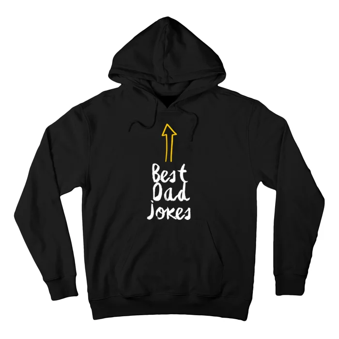 Best Dad Jokes Arrow Funny Gift Hoodie