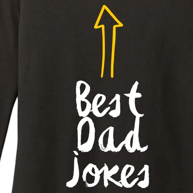 Best Dad Jokes Arrow Funny Gift Womens CVC Long Sleeve Shirt