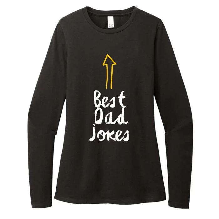 Best Dad Jokes Arrow Funny Gift Womens CVC Long Sleeve Shirt