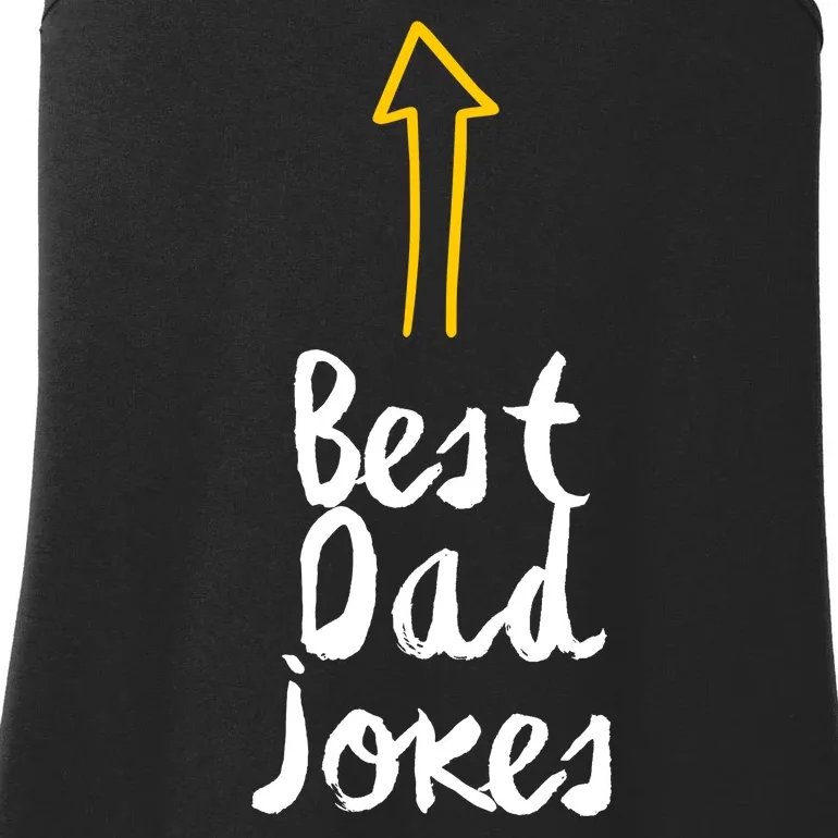 Best Dad Jokes Arrow Funny Gift Ladies Essential Tank