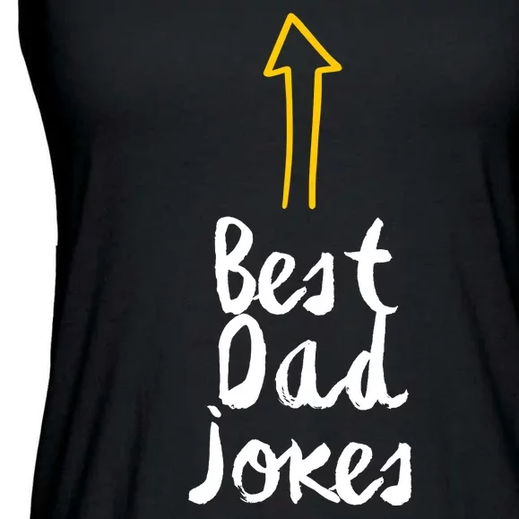 Best Dad Jokes Arrow Funny Gift Ladies Essential Flowy Tank