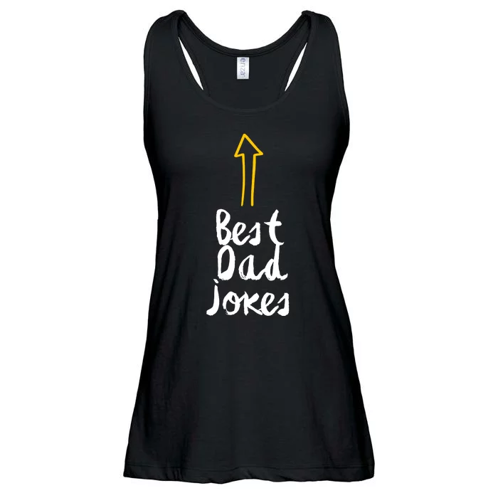 Best Dad Jokes Arrow Funny Gift Ladies Essential Flowy Tank