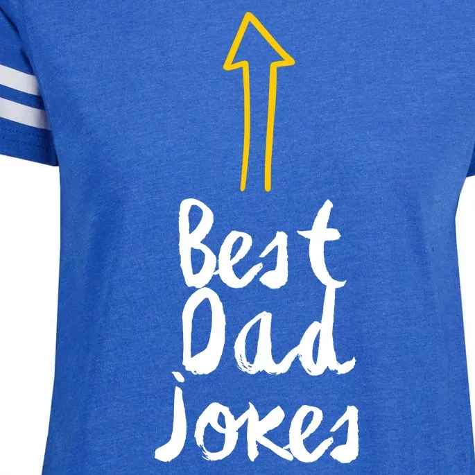 Best Dad Jokes Arrow Funny Gift Enza Ladies Jersey Football T-Shirt