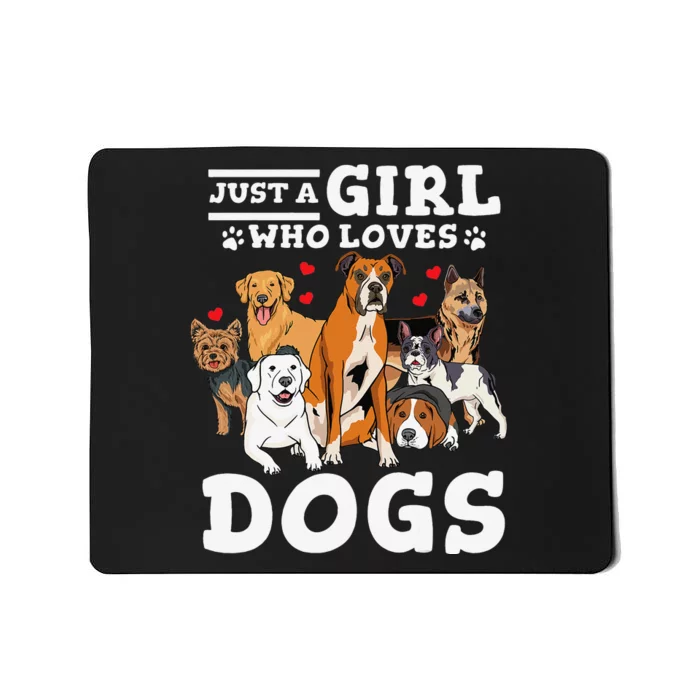 Boxer Dog Just a Who Loves Dogs Mousepad