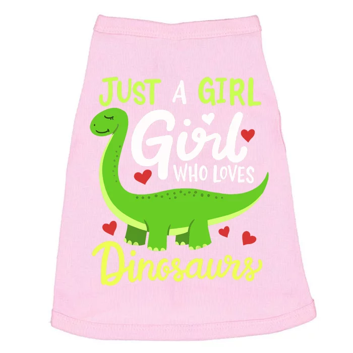 Brachiosaurus Dinosaur Just a Girl Who Loves Dinosaurs Doggie Tank