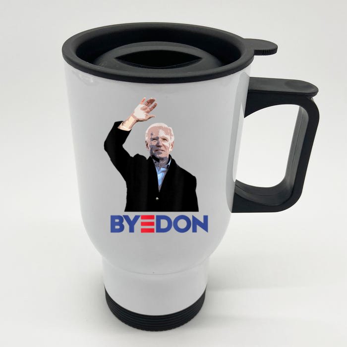 Bye Don Joe Biden Drops Out 2024 Election Front & Back Stainless Steel Travel Mug