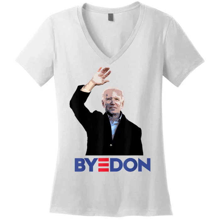 Bye Don Joe Biden Drops Out 2024 Election Women's V-Neck T-Shirt