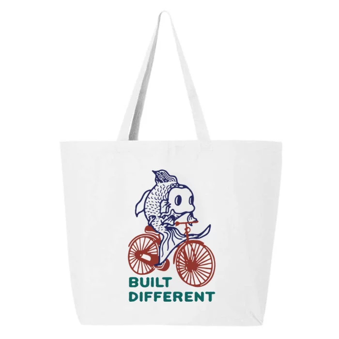 Built Different Koi Bicycle Funny 25L Jumbo Tote