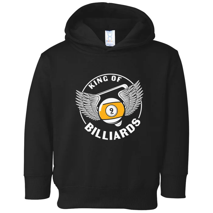 Billiards Dad King Of Billiards Gift For Father’s Day Toddler Hoodie