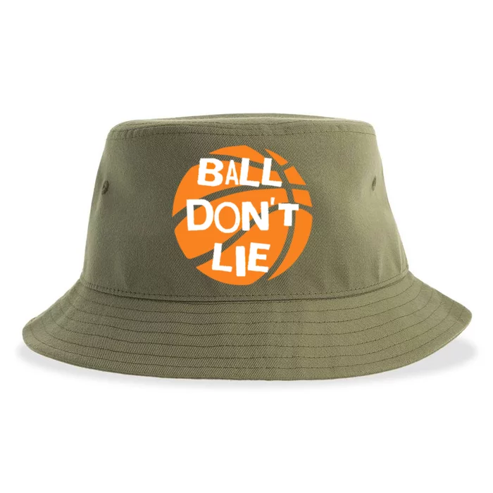 Ball Don't Lie Basketball Player Basketball Fan Bball Great Gift Sustainable Bucket Hat