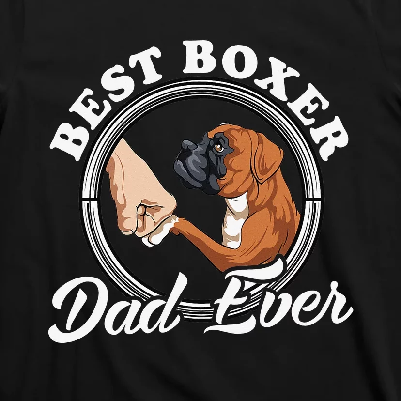 Boxer Dog Lovers Dad Design Boxer Dog Dad T-Shirt