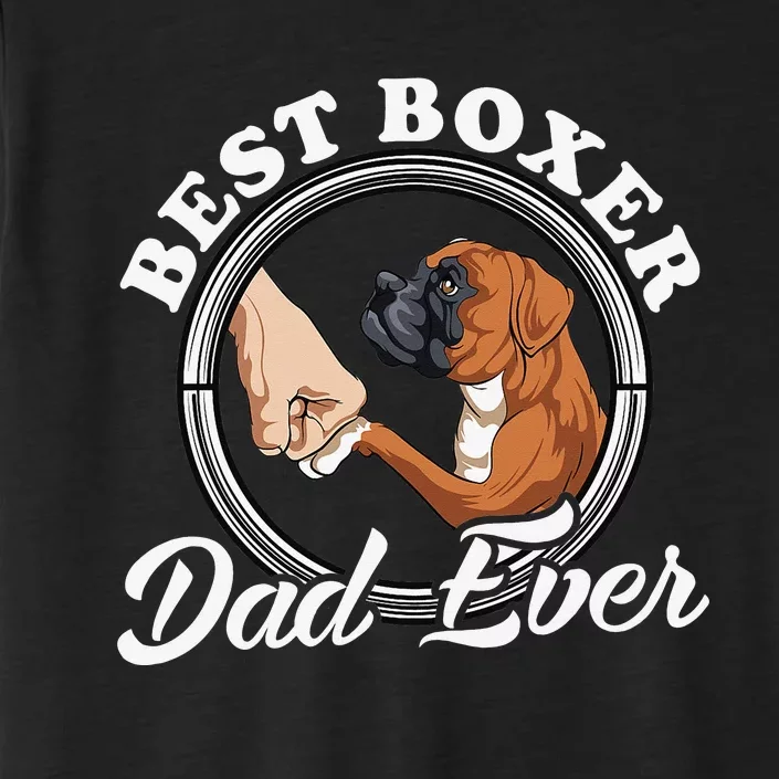 Boxer Dog Lovers Dad Design Boxer Dog Dad ChromaSoft Performance T-Shirt