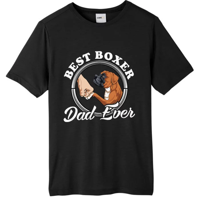 Boxer Dog Lovers Dad Design Boxer Dog Dad ChromaSoft Performance T-Shirt