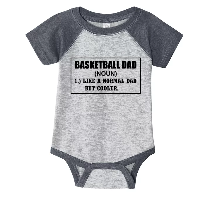 Basketball Dad Like A Normal Dad But Cooler Infant Baby Jersey Bodysuit