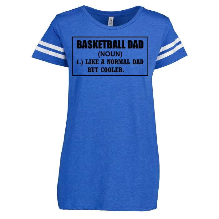 Basketball Dad Like A Normal Dad But Cooler Enza Ladies Jersey Football T-Shirt