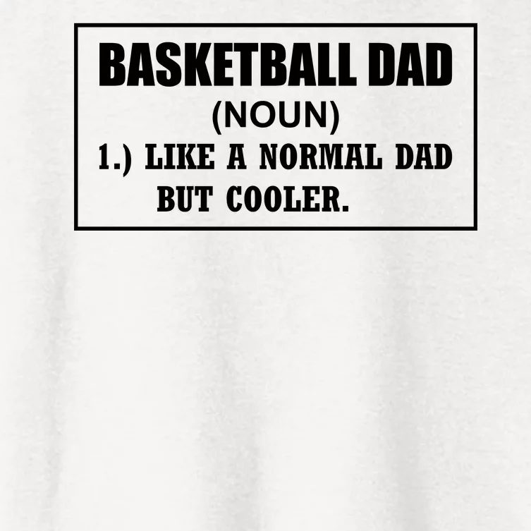 Basketball Dad Like A Normal Dad But Cooler Women's Crop Top Tee