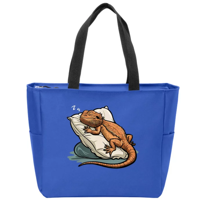 Bearded Dragon Lizard Lover Funny Breaded Dragon Zip Tote Bag