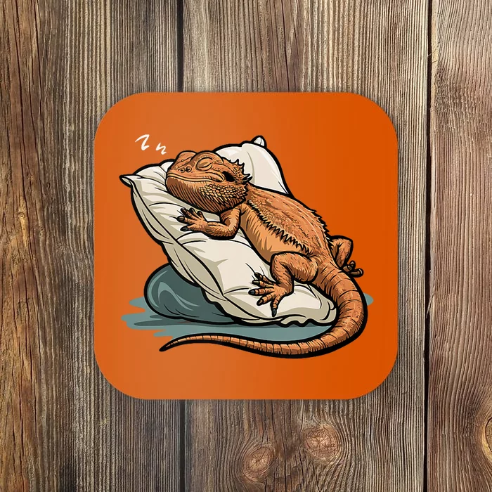 Bearded Dragon Lizard Lover Funny Breaded Dragon Coaster