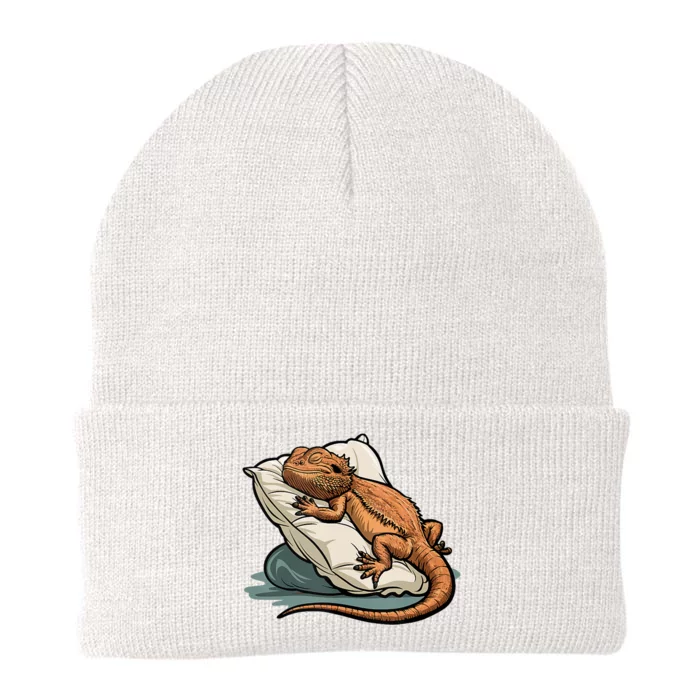 Bearded Dragon Lizard Lover Funny Breaded Dragon Knit Cap Winter Beanie