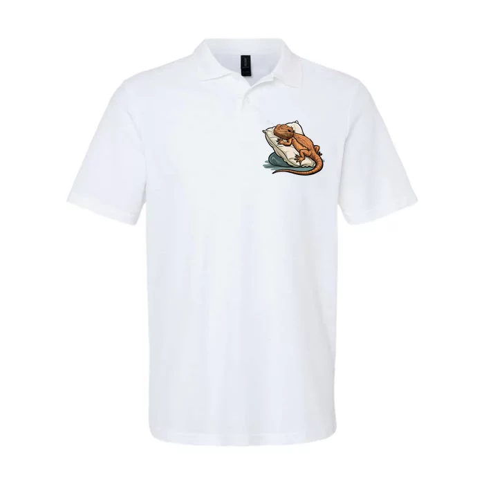 Bearded Dragon Lizard Lover Funny Breaded Dragon Softstyle Adult Sport Polo