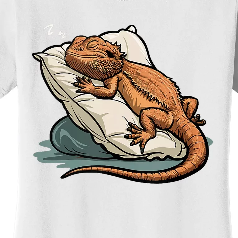 Bearded Dragon Lizard Lover Funny Breaded Dragon Women's T-Shirt