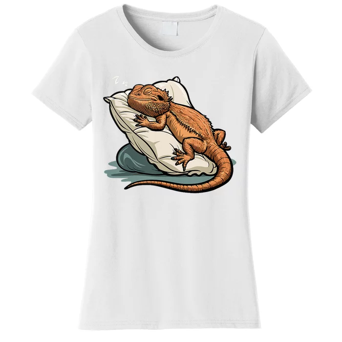 Bearded Dragon Lizard Lover Funny Breaded Dragon Women's T-Shirt