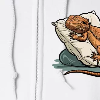 Bearded Dragon Lizard Lover Funny Breaded Dragon Full Zip Hoodie