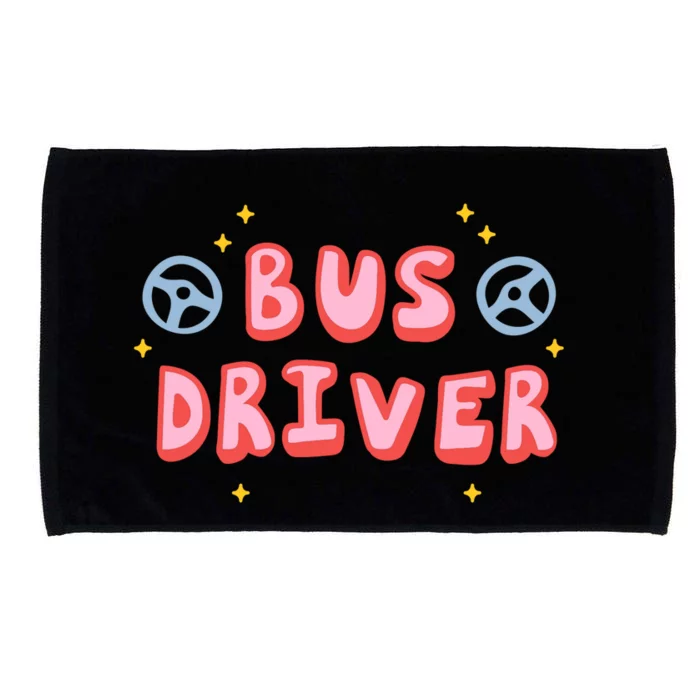 Bus Driver Logo Microfiber Hand Towel