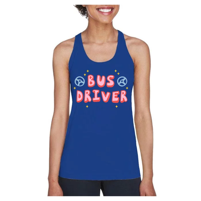 Bus Driver Logo Women's Racerback Tank