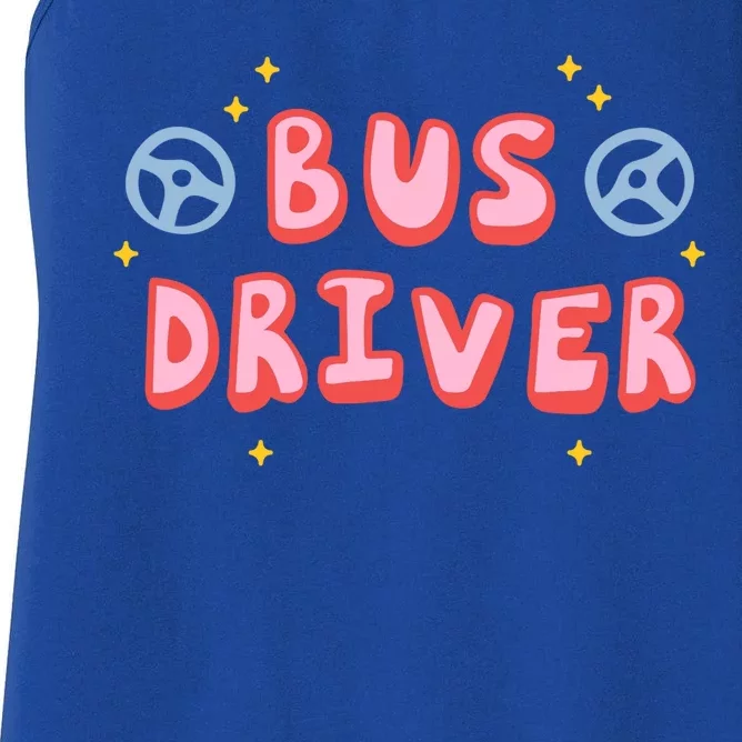 Bus Driver Logo Women's Racerback Tank