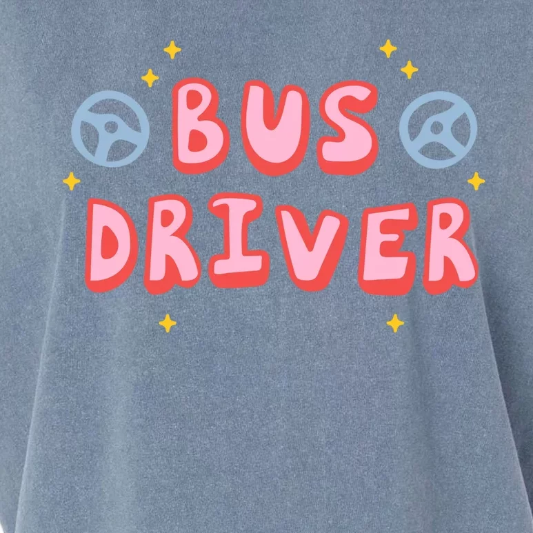 Bus Driver Logo Garment-Dyed Women's Muscle Tee