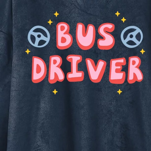 Bus Driver Logo Hooded Wearable Blanket