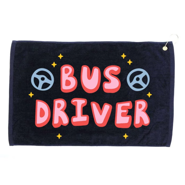 Bus Driver Logo Grommeted Golf Towel