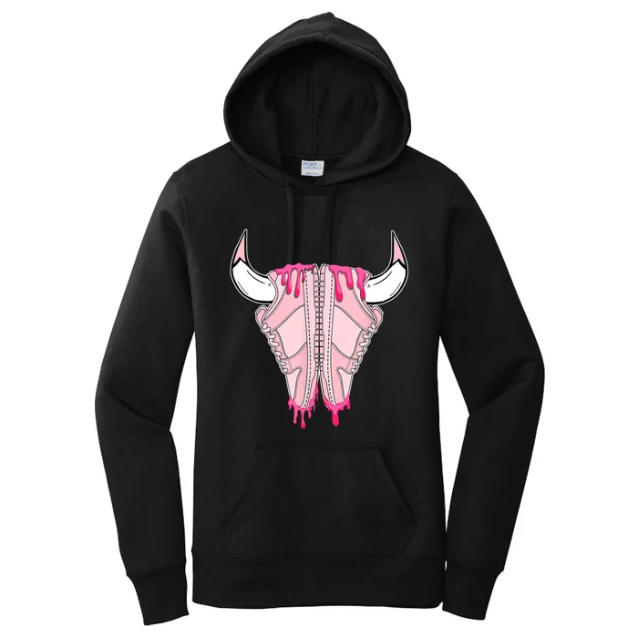 Buffalo Drip Low Triple Pink Matching Women's Pullover Hoodie