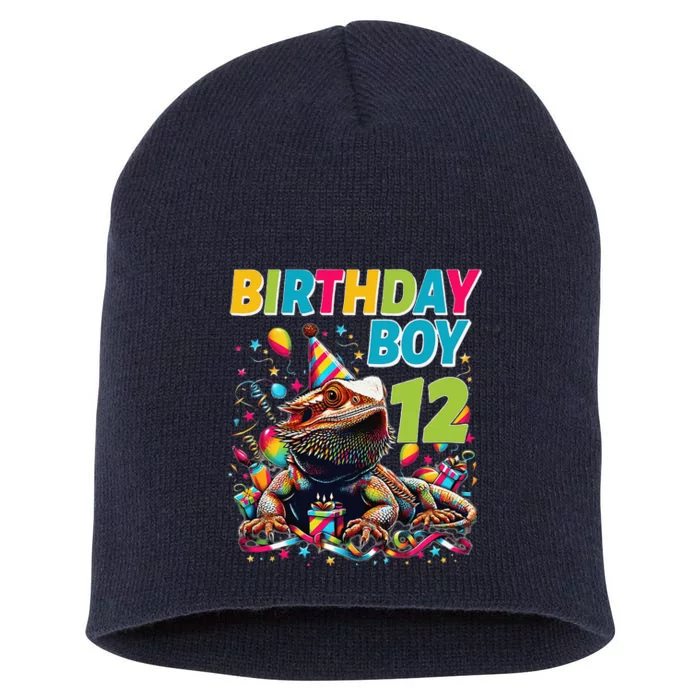 Bearded Dragon Lizard12th Birthday 12 Year Old Short Acrylic Beanie