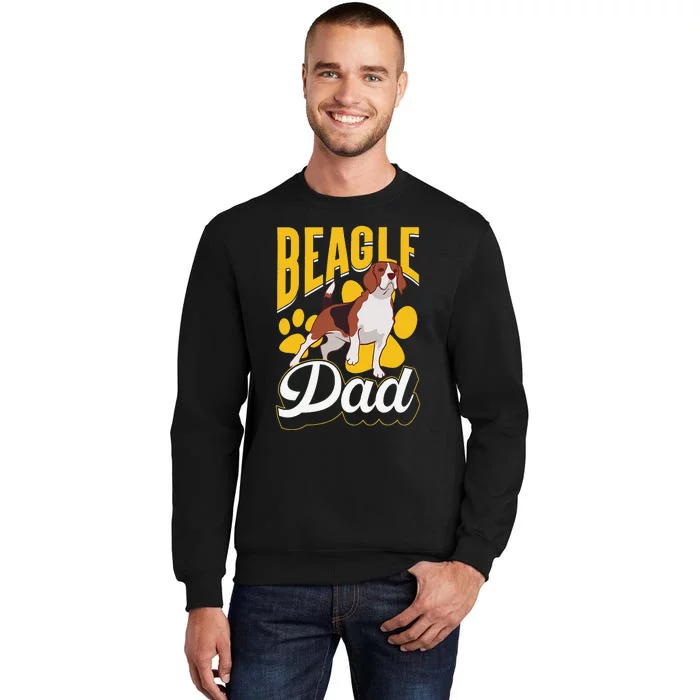 Beagle Dad Lover Puppy Beagles Dog Father Daddy Papa Tall Sweatshirt