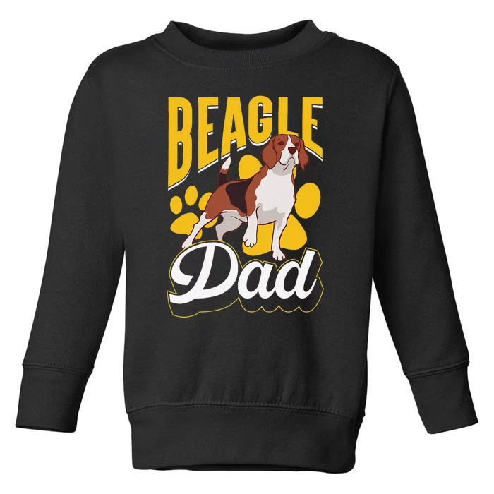 Beagle Dad Lover Puppy Beagles Dog Father Daddy Papa Toddler Sweatshirt