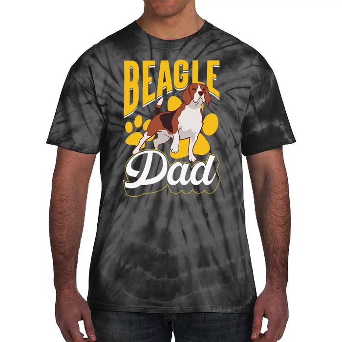 Beagle Dad Lover Puppy Beagles Dog Father Daddy Papa Tie-Dye T-Shirt